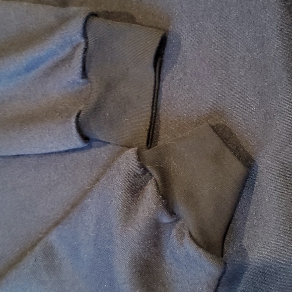 Patagonia blue pullover green collar. 100% Capilene Polyester. Vintage M - Picture 4 of 10